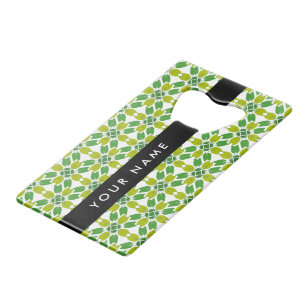 Motif de feuille, Feuilles vertes, Votre nom