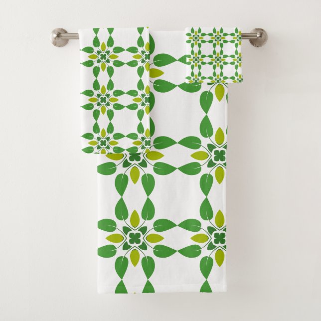 Motif de feuille, motif de feuilles, feuilles vert (En situation)