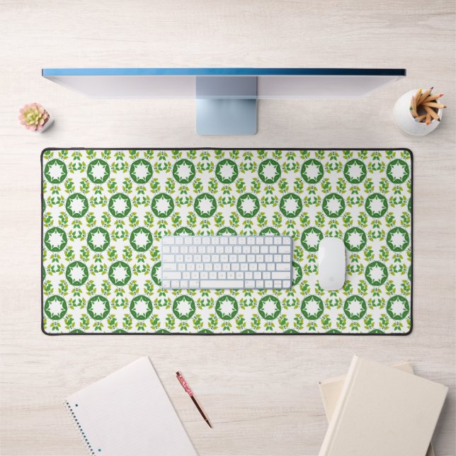 Motif de feuille, motif de feuilles, feuilles vert (Bureau 1)