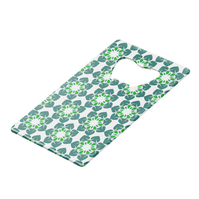 Motif de feuille, motif de feuilles, feuilles vert (Devant Angle)