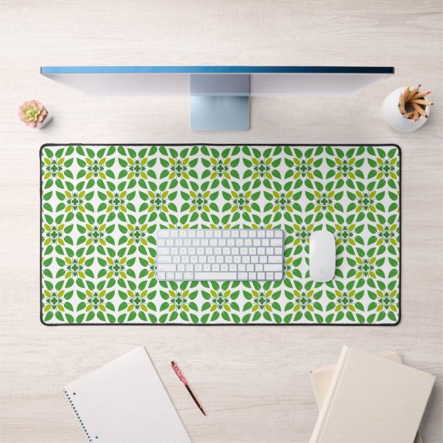 Motif de feuille, motif de feuilles, feuilles vert (Bureau 1)
