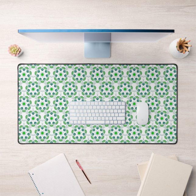 Motif de feuille, motif de feuilles, feuilles vert (Bureau 1)