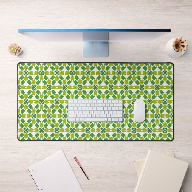 Motif de feuille, motif de feuilles, feuilles vert (Bureau 1)