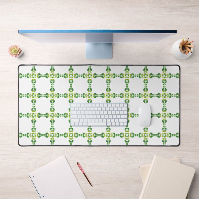 Motif de feuille, motif de feuilles, feuilles vert (Bureau 1)