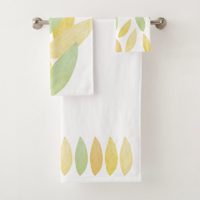 Motif de feuilles de couleurs d'automne (En situation)