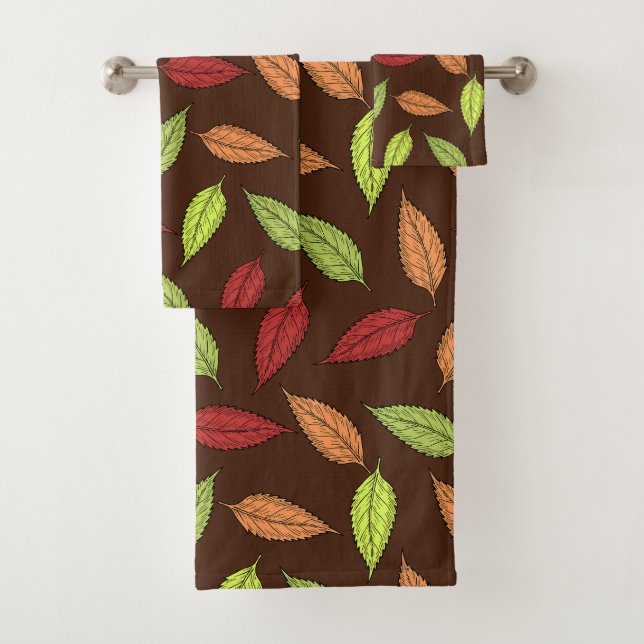 Motif De Feuilles, Feuilles Colorés, Feuilles D'Au (En situation)