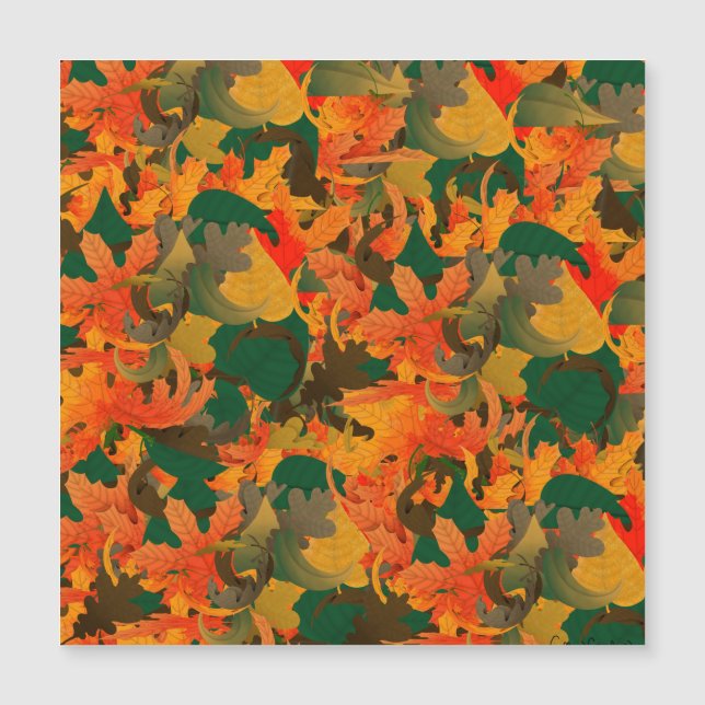 Motif de feuilles tombantes pour l'automne (Devant)