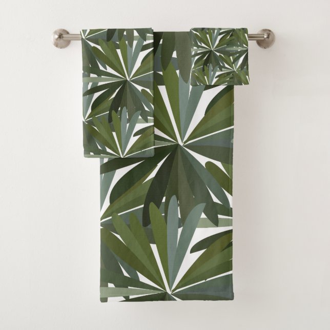 Motif de feuilles vertes (En situation)