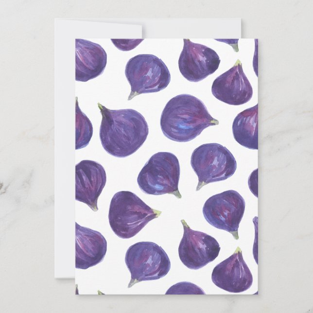 Motif de figues aquarelle (Devant)