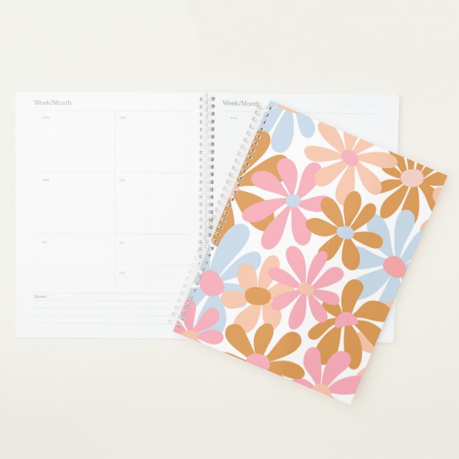 Motif de fleur de marguerite pastel rétro (Devant avec enveloppe)