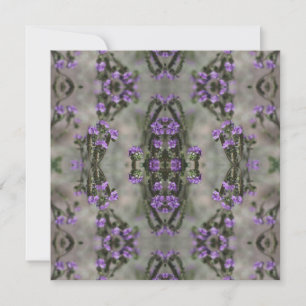 Motif de fleur sauvage Héliotrope au sel pourpre