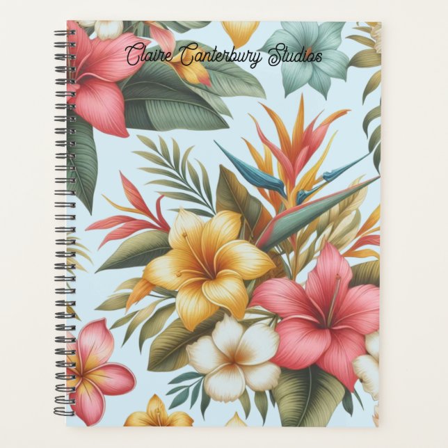 Motif de fleur tropicale botanique  (Devant)