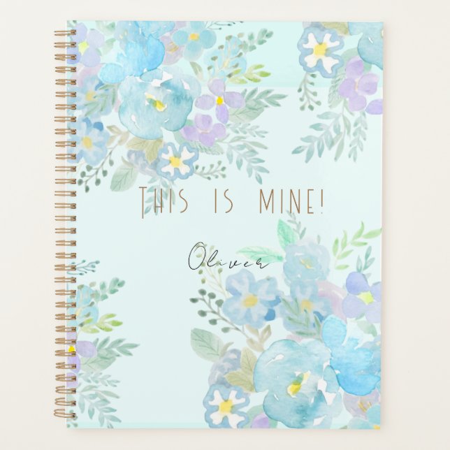 motif de fleurs abstraites peintes à la main (Devant)