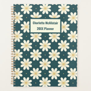 Motif de fleurs blanc et jaune