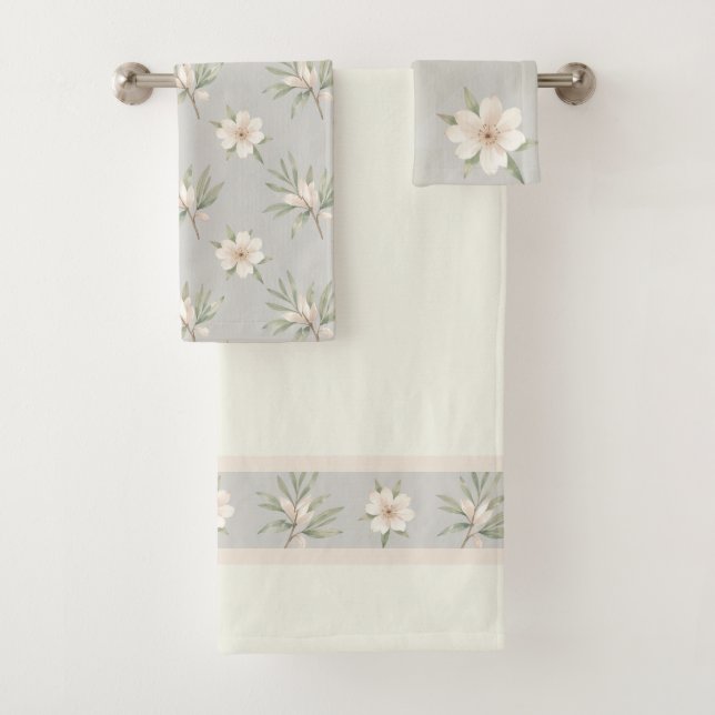 Motif de fleurs blanches élégantes (En situation)