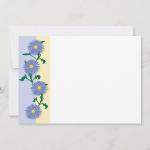 Motif de fleurs bleues