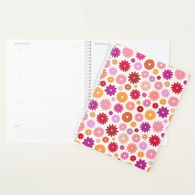 Motif de fleurs colorées (Devant avec enveloppe)
