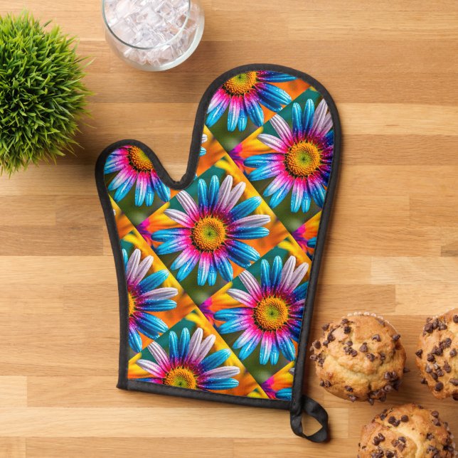Motif de fleurs colorées mignonnes (De haut en bas)