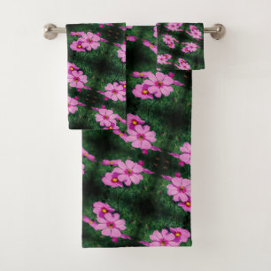 Motif de fleurs Cosmos roses