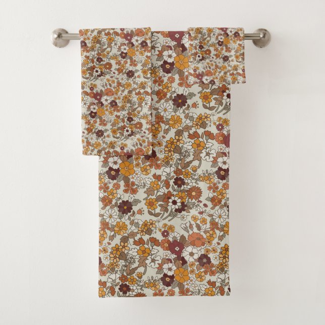 Motif de fleurs de Boho rétro (En situation)