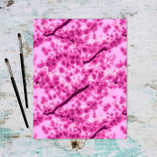 Motif de fleurs de cerisier d'aquarelle