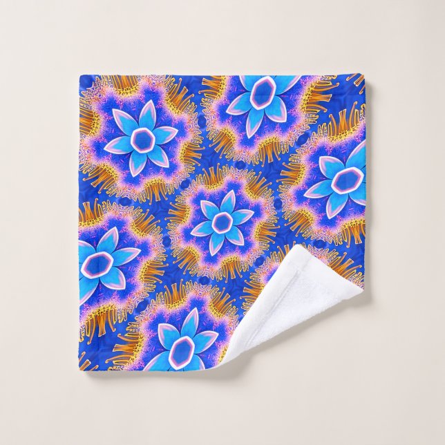 Motif de fleurs de fleur mignonne (Gant de toilette)