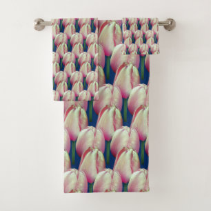 Motif de fleurs de tulipes roses
