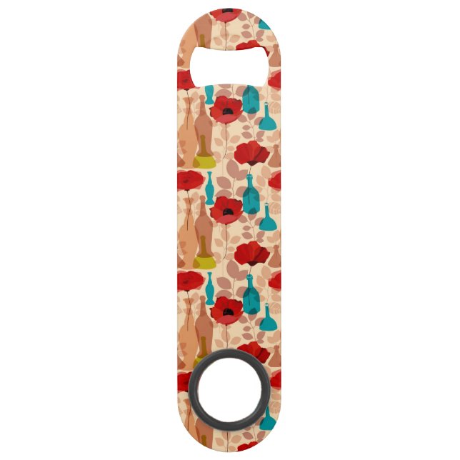 Motif de fleurs, de vases et de bouteilles (Devant)