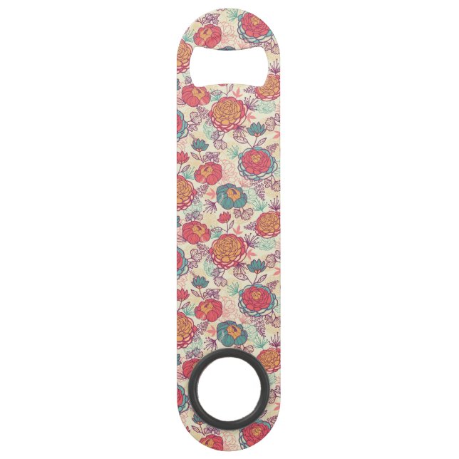 Motif de fleurs et de feuille de pivoine (Devant)