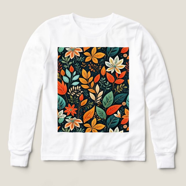 Motif de fleurs exotiques florales (Motif recto)