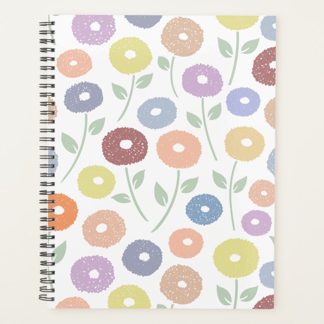Motif de fleurs floues Pastels (Devant)