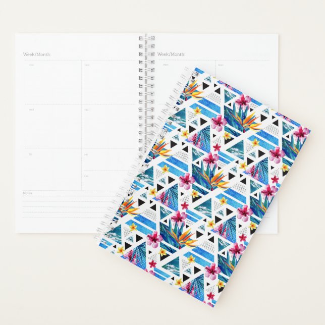 Motif de fleurs géométriques tropicales (Devant avec enveloppe)