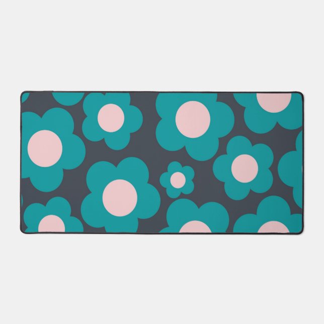 Motif de fleurs hippie rose pâle (Recto)