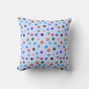 Motif de fleurs lumineuses colorées Coussin / Orei