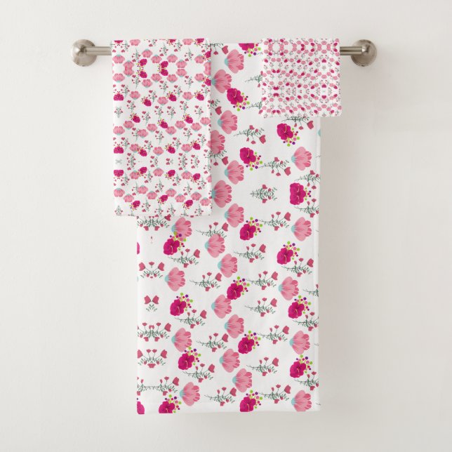 Motif de fleurs roses (En situation)