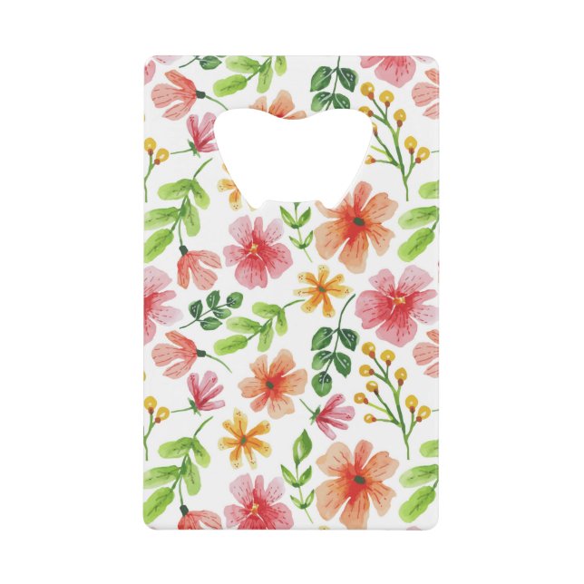 Motif de fleurs roses à l'aquarelle (Devant)