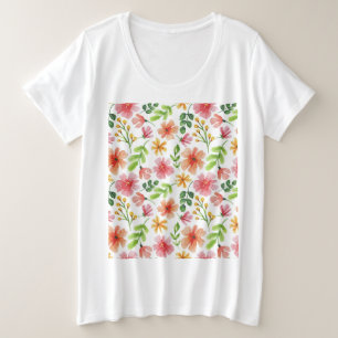 Motif de fleurs roses à l'aquarelle-69677