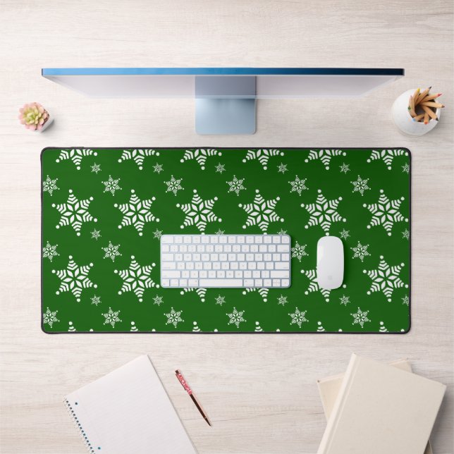 Motif de flocon de neige, Flakes blancs, Neige, Ve (Bureau 1)