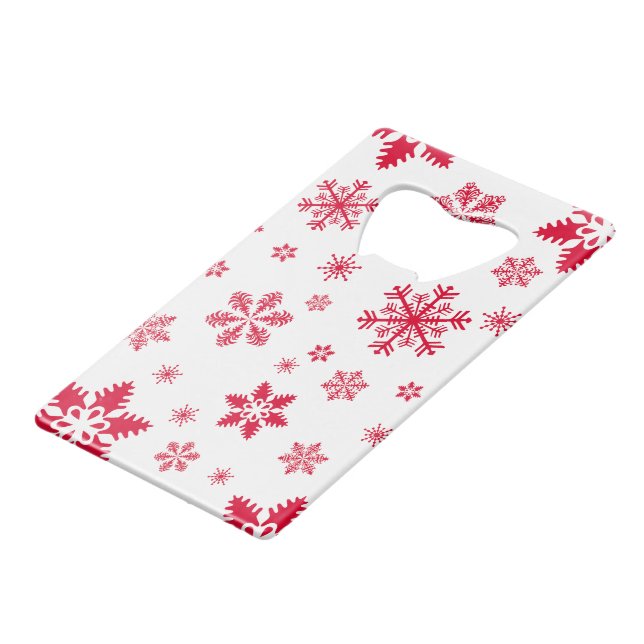 Motif de flocon de neige, Flammes de neige rouges, (Devant Angle)