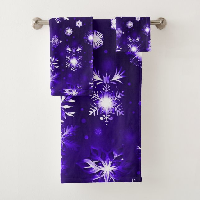Motif de flocon de neige violet (En situation)
