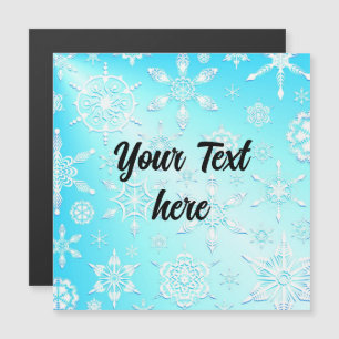 Motif de flocons de neige cristallins