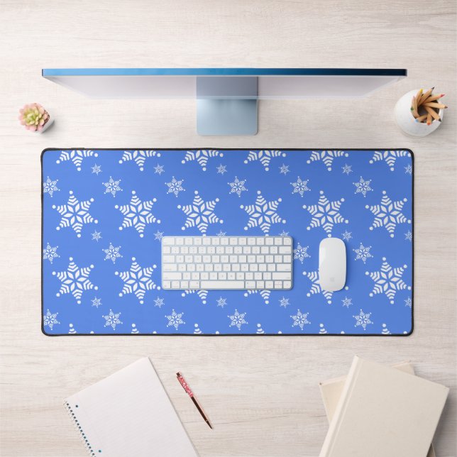 Motif de flocons de neige, Flakes blancs, Neige, B (Bureau 1)