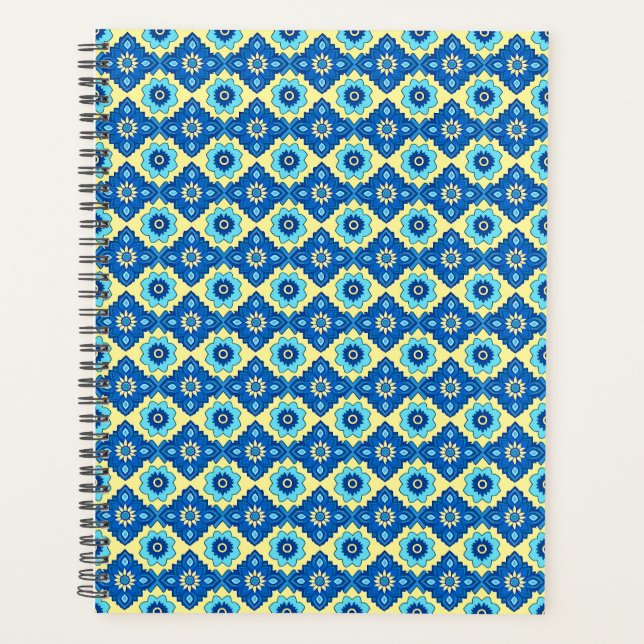 Motif de floraison géométrique rétro (Devant)