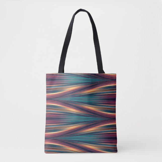 Motif de flux de couleur sans couture sur sac tott (Devant)