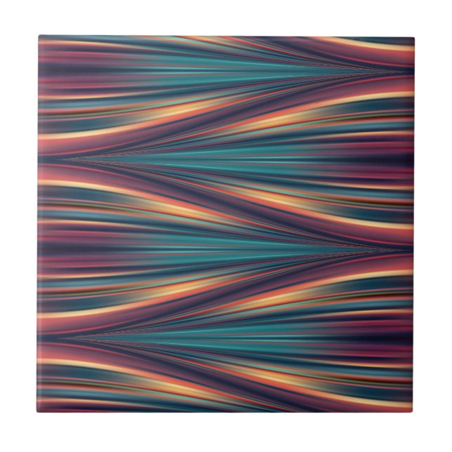 Motif de flux de couleurs sans couture sur carreau (Devant)