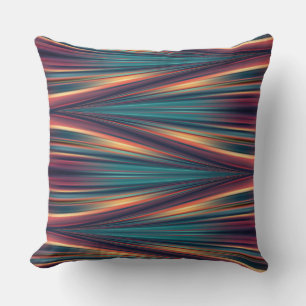 Motif de flux de couleurs transparent sur coussin