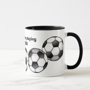 Motif de football café Mug