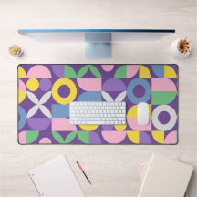 Motif de forme géométrique - Tapis de bureau | DP7