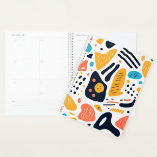 Motif de formes organiques de style Memphis abstra