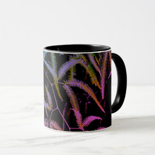 Motif de fougère moderne avec Mug arrière - plan n